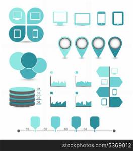 Illustration infographic design elements ideal to display for your information - vector