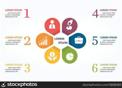 Illustration Infographic , marketing icon for workflow layout , idea strategy , vector eps10