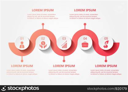 Illustration Infographic , marketing icon for workflow layout , idea strategy , vector eps10