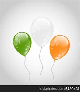 Illustration Irish colorful balloons for St. Patrick&rsquo;s Day - vector