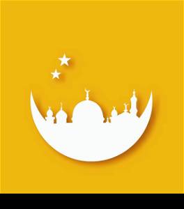Illustration Islamic holiday background, Ramadan Kareem - vector