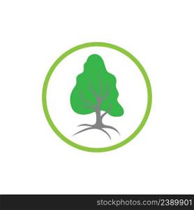 illustration logo of tree design template