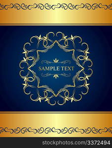 Illustration luxury background for design card - vector