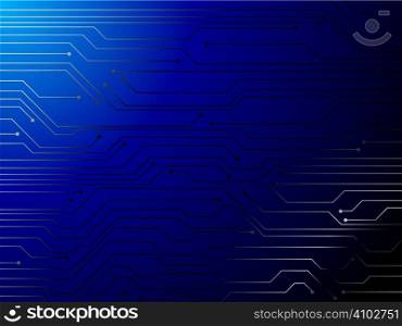 Illustration of a digital circuit board that is ideal as a background
