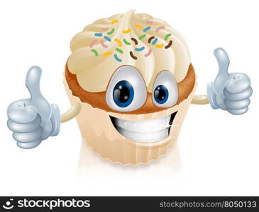 Illustration of a fun fairy cake character giving a thumbs up