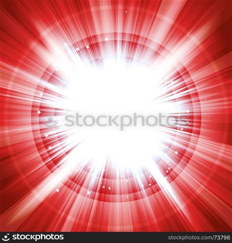 Illustration of a lodestar or shiny starburst background for celebration of merry christmas or any entertainment advertisement. Merry Christmas Starburst Background