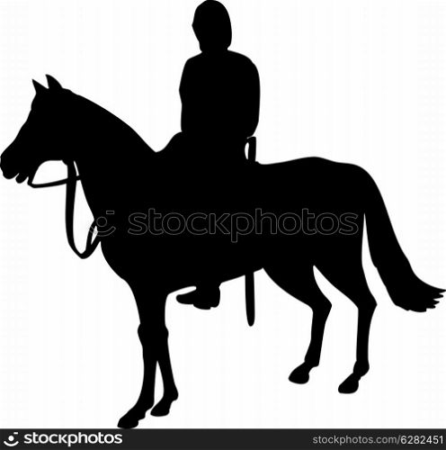 Illustration of a military horseman on horseback riding horse.. military horseman on horseback