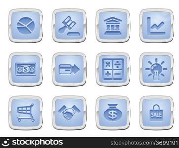 illustration of a set of business and finance internet icons