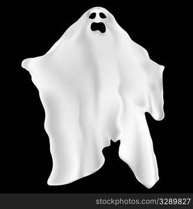 Illustration of a spooky ghost