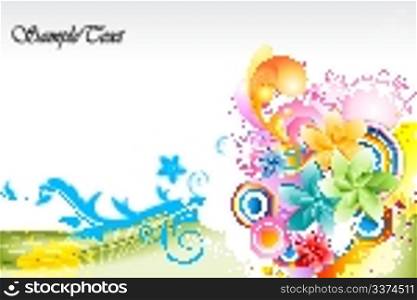 illustration of abstract colorful vector background