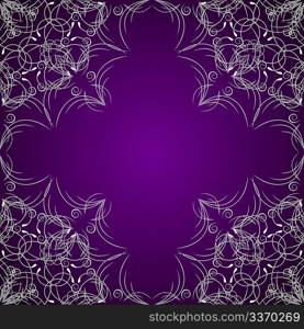 Illustration of abstract floral background or floral web. Vector