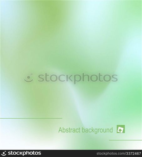 Illustration of abstract green background - vector