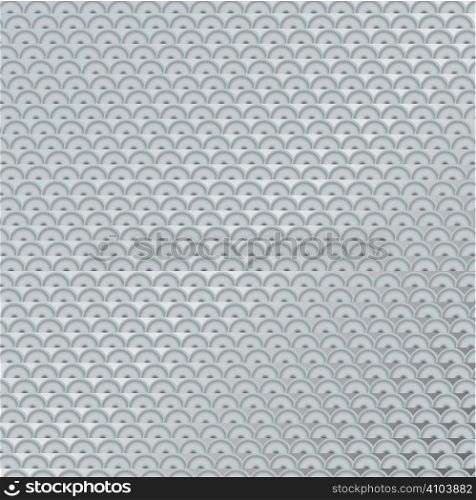 Illustration of an abstract anti slip metal surface with a semi circle design