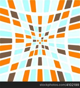 Illustration of an abstract seamless tile design in various colours