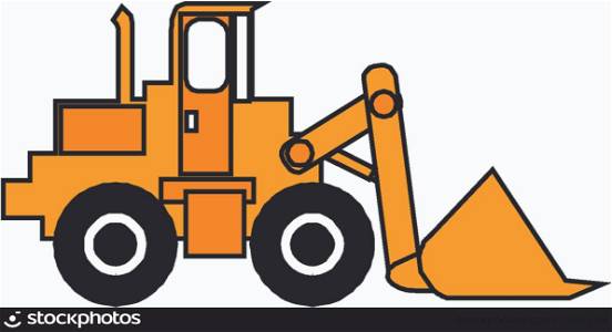 Illustration of an excavator