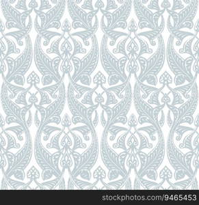 Illustration of an intricate seamlessly tilable repeating Art Nouveau background pattern. Art Nouveau Background