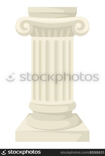Illustration of ancient greek column. Traditional antique symbol. Image for decoration and design.. Illustration of ancient greek column. Traditional symbol. Image for decoration and design.
