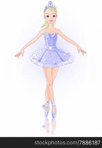 Illustration of beautiful ballerina