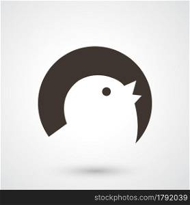 illustration of bird icon vector