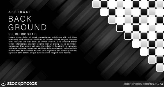 illustration of black and white abstract backgrounds for Presentations and decks business or corporate, Advertising, ads, book covers, marketing materials, Digital interfaces, Social media and prints