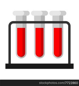 Illustration of blood tubes. Object for medicine and health. Medical symbol in style.. Illustration of blood tubes. Object for medicine and health.