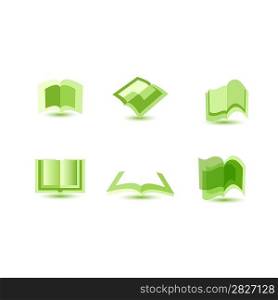 illustration of book icons