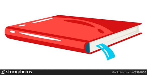 Illustration of book. School item. Education colorful image for design.. Illustration of book. School item. Education image for design.