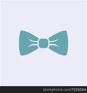 Illustration of bow tie icon on white background