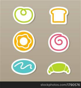 illustration of Bread icons
