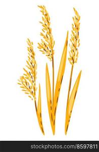 Illustration of bulrush or reed. Image of seasonal autumn plant.. Illustration of bulrush or reed. Image of autumn plant.