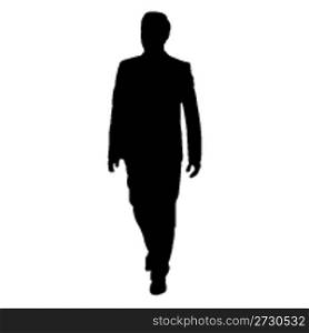 illustration of business man on white background