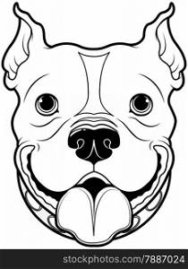Illustration of cartoon Bulldog