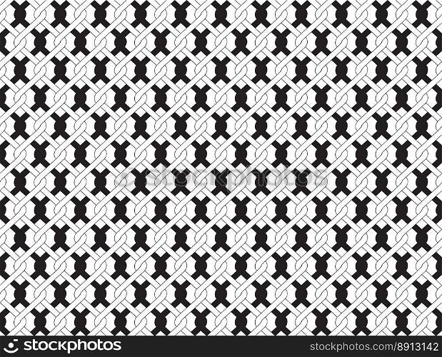 Illustration of chain link fence seamless isolated on white