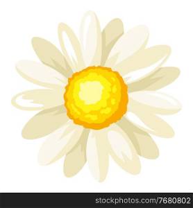 Illustration of chamomile flower. Adversting icon or image for industry and business.. Illustration of chamomile flower. Adversting icon for industry and business.