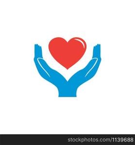Illustration of charity logo design template vector. Illustration of charity logo design template