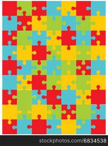 illustration of colorful puzzle