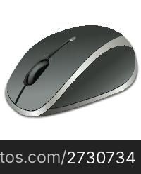 illustration of computer mouse on white background