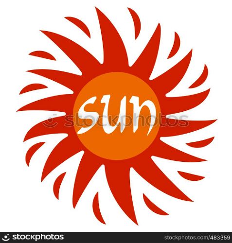 illustration of concept logo of the sun. sun logo illustration