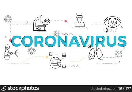 illustration of Coronavirus, Covid-19 topic for health issue, presentation, website and hospital.