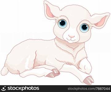 Illustration of cute baby sheep