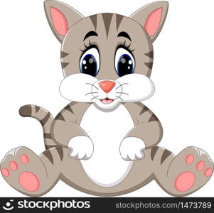 illustration of Cute cat cartoon