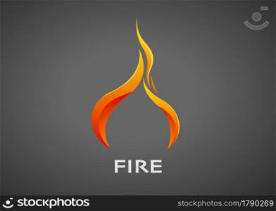 illustration of fire icon