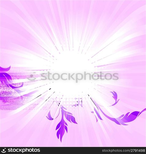 illustration of floral background, place for text, EPS 10