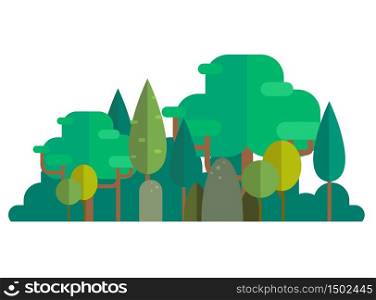 illustration of forest vector