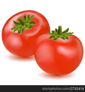 illustration of fresh tomato on white background