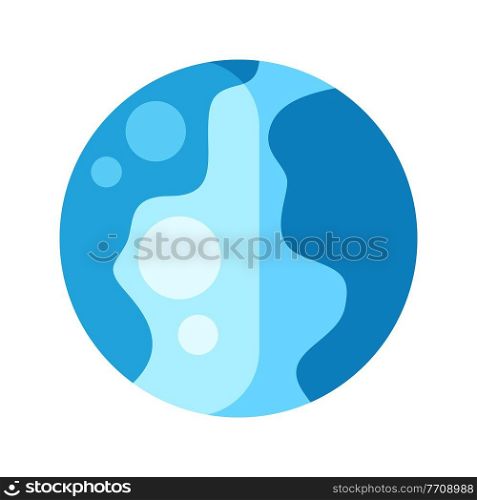Illustration of globe Earth. Cartoon stylized item. Simple icon on white background.. Illustration of globe Earth. Cartoon stylized item. Icon on white background.