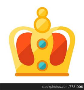 Illustration of gold crown. Award or trophy for sports or corporate competitions.. Illustration of gold crown. Award for sports or corporate competitions.
