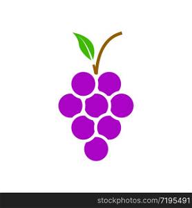 Illustration of Grape fruit icon vector