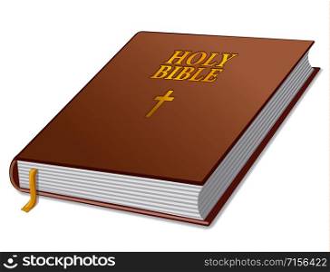 illustration of holy bible book. holy bible book