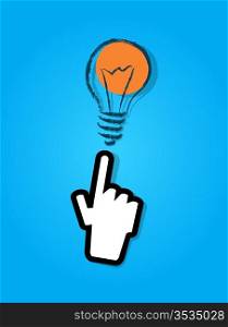 illustration of idea bulb.
